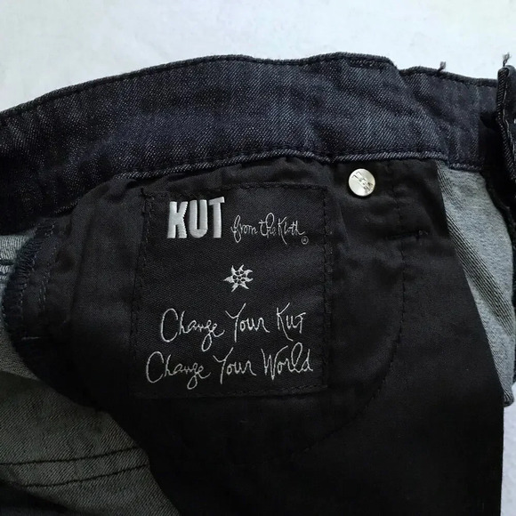 Kut from the Kloth NWT Dark Wash Nicole Bermuda Shorts Women 4 - Picture 9 of 11